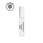 White perfume bottle labeled 'Lavermor' with 'AMAL' on a white background